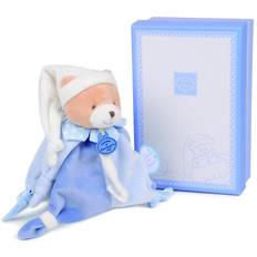 Sujetachupetes Doudou Et Compagnie Accesorio para chupete con velcro, doudou oso Petit Chou Azul