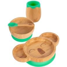 Koala Bamboo Suction Baby Feeding Set 4pc Green