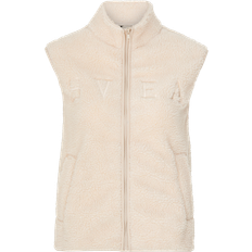 Valkoinen Liivit Svea Teddy Pile Vest W - Offwhite