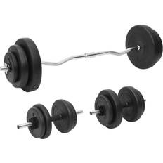 2.5 kg Barbell Sets vidaXL Barbell Set 60 kg