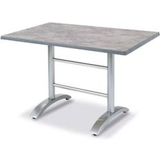 Hormigón Mesas de Comedor Exterior BEST Freizeitmöbel Klapptisch Maestro 120x80 cm Eckig Silber/Beton