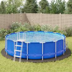 Swimming Pools & Accessories vidaXL Pool Ground Cloth Light Grey Ø550 cm Polyester Geotextile