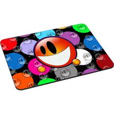 PEDEA Neoprene Orange Smiley Design Mouse Mat