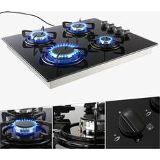 Arebos Gas Hob 4-Burners Glass Ceramic Hob