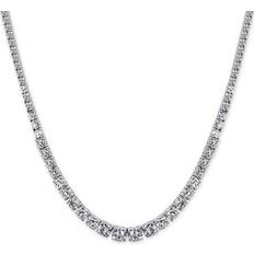* LONDON Sterling Silver Brilliant Round Necklace