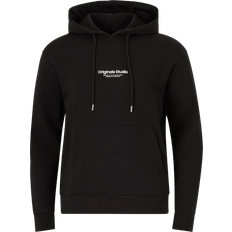 Jack & Jones Herren Pullover Jack & Jones Men's Printed Hoodie - Black