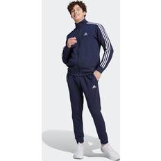 adidas Basic 3-Stripes Fleece træningsdragt Legend Ink