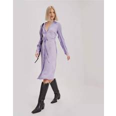 Purple - Shirt Dresses Vero Moda Vmdarcy LS Calf Shirt Dress VMA - Lavender