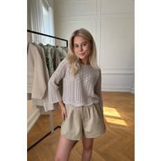 Knitted Sweaters - Round Jumpers Only Onlnola Life Knitted Pullover - Gris