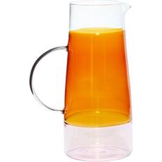 Hübsch Lemonade Jug Amber Pitcher