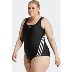 Donna - XL Costumi da bagno Adidas Costume da bagno 3-Stripes (Curvy) - Black/White