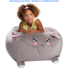 Gray Small Storage Posh Creations Animal Bean Bag Stuffable Cover Soft Cover