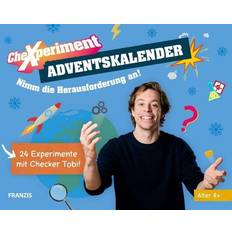 Franzis CheXperiment Adventskalender, 24 Experimente für den Advent mit Checker Tobi, für Kinder ab 8 Jahren