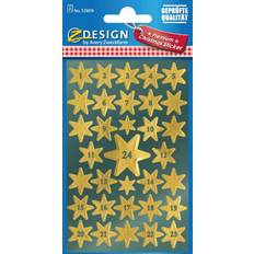 Adventskalender pyssel AVERY Zweckform ZDesign Adventskalender-Sticker Sterne