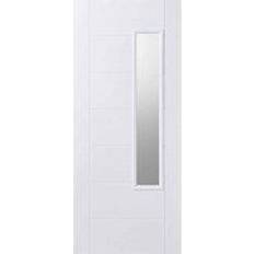 Clear Glass External Door LPD Newbury GRP 1 Lite External Door Clear Glass S 0502-Y (x210cm)