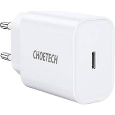 Usb c vægoplader Choetech 20W USB-C PD Vægoplader, hvid