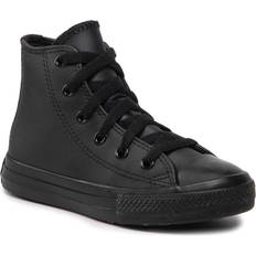 Converse All Star High Læder Sneakers Børn, Black