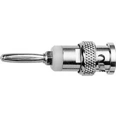 Silver Reseadaptrar Telegärtner Mätadapter BNC-hane Laminerade stickdon 4 mm J01008A0628 Silver