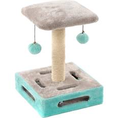 Flamingo Cat Tree Cya 1 Turquoise Grey 28x28x39 cm