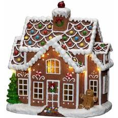 Outdoor Lighting Christmas Villages Konstsmide Gingerbread House Brown Christmas Village 25cm