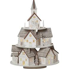 Star Trading Indoor Decoration Grauberg 29 cm Gray Julelampe