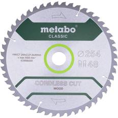 Metabo cordless cut wood classic 628690000 Rundsavblad 254 x 30 mm Antal tænder per tomme 48 1 stk