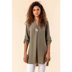 Roman Longline Button Detail Tunic Top