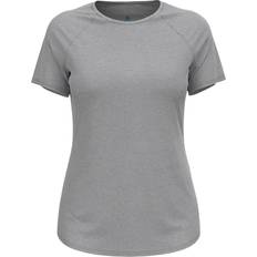 Grey - Running Base Layer Tops Odlo Crew Active 365 Short Sleeve T-shirt Grey Woman