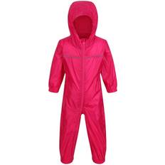 9-12M Combinations de Pluie Regatta Professional Combinaison Enfant Imperméable Paddle Rose