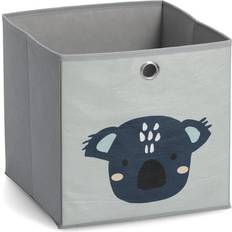 Blå Opbevaringsbokse Zeller Opbevaringsboks Koala Stof Grå