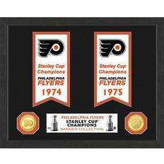 Highland Mint Philadelphia Flyers Two-Time Stanley Cup Champions x 15 Framed Banner Collection