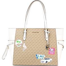 Michael Kors Totes & Shopping Bags Michael Kors Gilly Jet Set Tragetasche mit Kordelzug oben, mit Reißverschluss, Hellcreme, Helles Cremeweiß Large