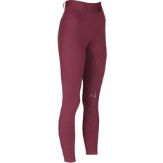 Shires Kids Albany Riding Tights - Cherry