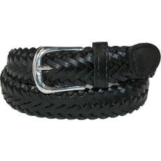 CTM boys' leather braided dress belt pack of 2