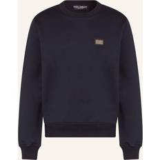 Dolce & Gabbana Blue Sweaters Dolce & Gabbana Navy Tag Sweatshirt IT