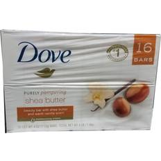 Dove Bar Soaps Dove Purely Pampering 16-4 OZ Shea Butter Bar Soaps, Warm Vanilla