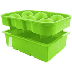 Green Ice Cube Trays Zulay Kitchen Silicone Square Mold Ball Ice Cube Tray