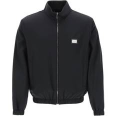 Dolce & Gabbana Black Jackets Dolce & Gabbana Blouson Jacket With Metal Logo Tag