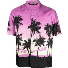 Palm Angels Sunset Bowling Shirt - Purple/Black