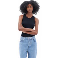 Filippa K Toppe Filippa K Fine Rib Tank - Black