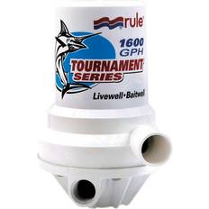 Pompes de cale Rule TOUNAMENT SERIES 1600 GPH LIVEWELL PUMP DUAL PORT