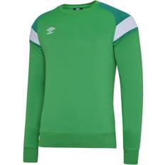 Umbro Kid's Fleece Sweatshirt - Emerald/Lush Meadows/Brilliant White