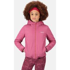 Regatta Girl's Spyra III Hooded Reversible Fleece Coat Purple/Pink/Medium Shade/Violet/Amahz