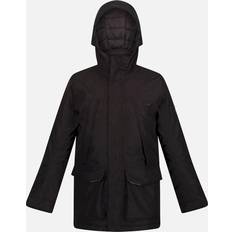 Regatta Childrens/kids Paddrick Waterproof Parka black