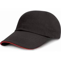 Svarte Luer Result Headwear Low Profile Heavy Brushed Cotton Cap With Sandwich Peak