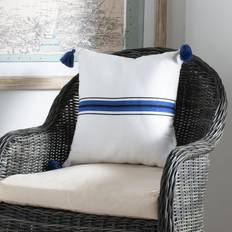 Scatter Cushions Safavieh Orlanda Complete Decoration Pillows White, Blue (40.64x40.64cm)