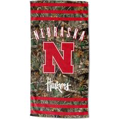 Red Bath Towels Northwest NCAA Nebraska Stripes Bath Towel Red