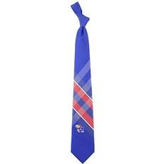 Eagles Wings Men's Kansas Jayhawks Woven Poly Grid Tie