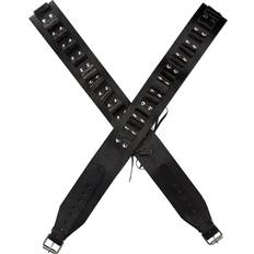 Smiffys män läder bandolier, patronbälte, One size, svart, 32965