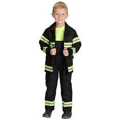 Aeromax Jr NEW YORK Fire Fighter Suit Black The best Award Winning firefighter suit The most realistic bunker gear for kids everywhere Just